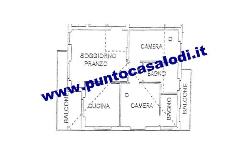 Vendesi trilocale con due bagni e terrazzo a Lodi in via San Fereolo n. 16 - riferimento 3094 (44)